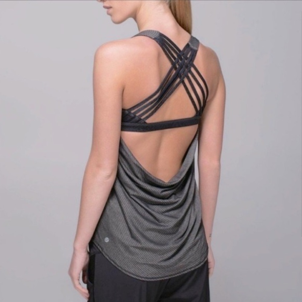 Lululemon Wild Tank in Heathered Black
